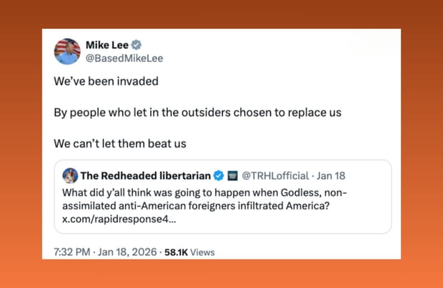Utah Sen. Mike Lee parrots white nationalist 'Great Replacement' rhetoric